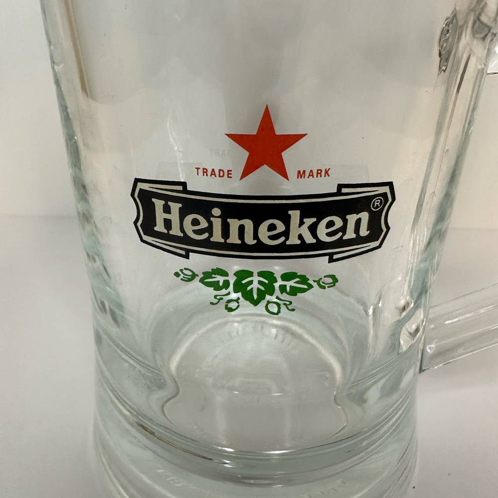 HEINEKEN Red StarGlass Beer Mug Stein - Picture 3 of 9